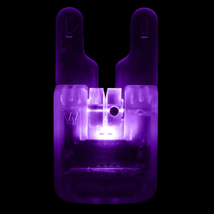 Gardner Atts Clear Body Underlit Wheel Bite Alarm Purple