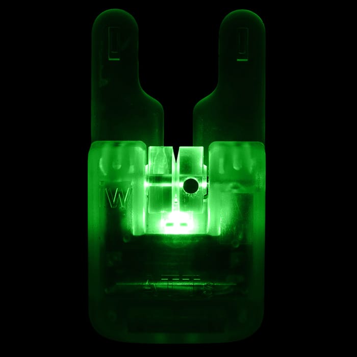 Gardner Atts Clear Body Underlit Wheel Bite Alarm Green