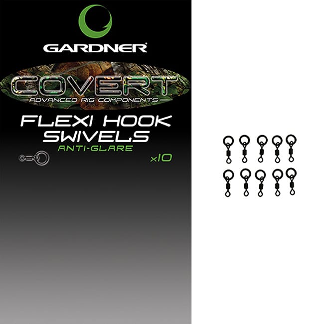 Gardner Covert Flexi Hook Fishing Swivels Packet