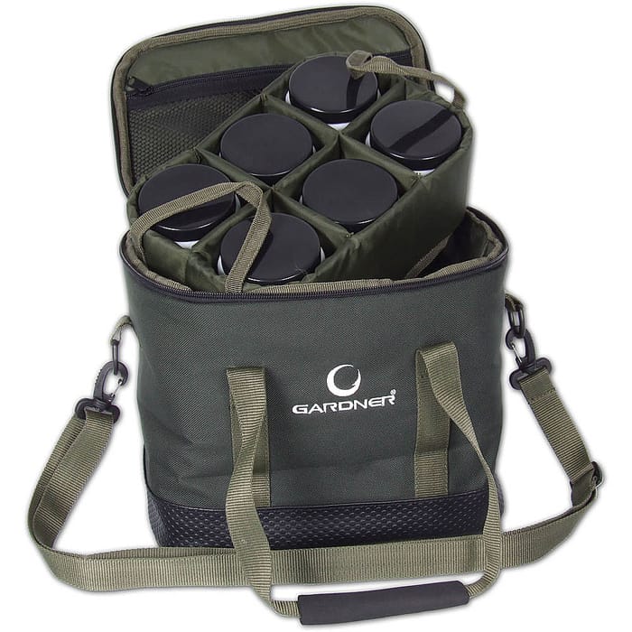 Gardner Pop Up Fishing Bait Bag Open