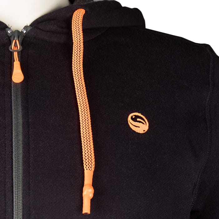 Guru Zip Up Black Hoodie Logo