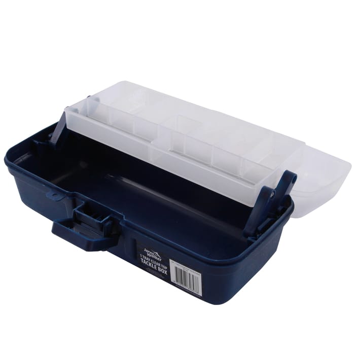 Jarvis Walker Clear Top Tackle Box 1 Tray Open