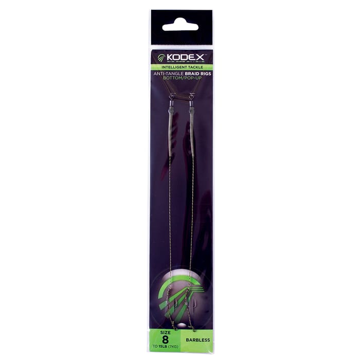 Kodex Bottom/Pop-Up Anti-Tangle Braid Rigs Size 8