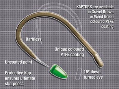 Korda Kaptor Wide Gape Gravel Barbed Hooks 5