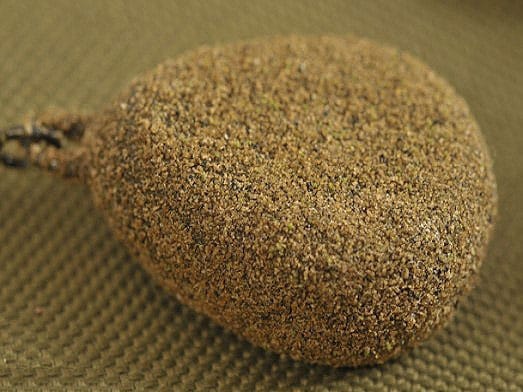 Korda Textured Flat Swivel Pear Fishing Lead Surface