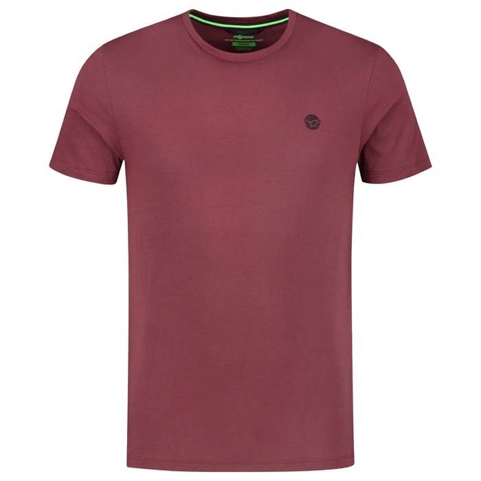 Korda Le Scaley Tee Burgundy Black Print Front