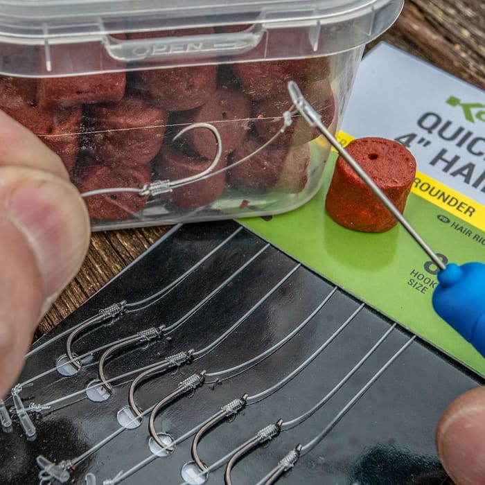 Korum Big Fish 4" Quickstop Hair Rigs In Use