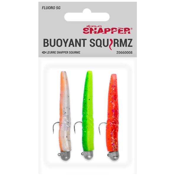 Korum Snapper Buoyant Squirmz Fluoro