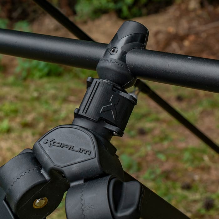Korum Compact River Tripod In Use Bankstick