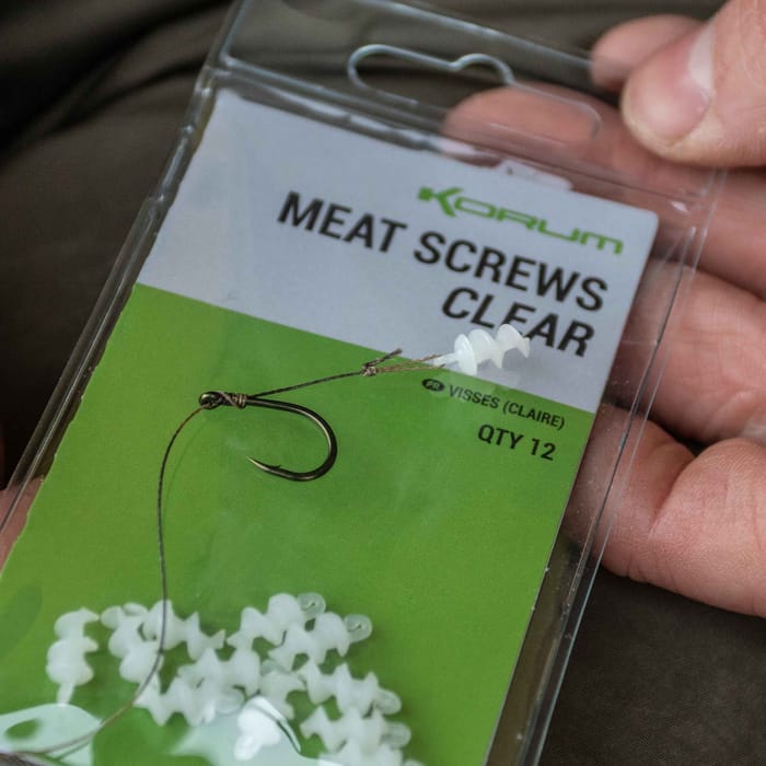 Korum Clear Meat Screws In Use
