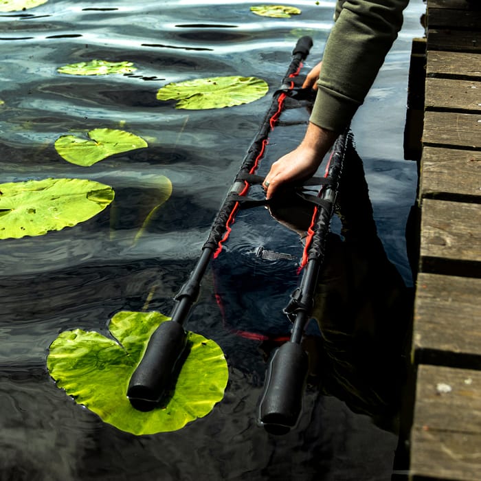 Korum Snapper Floating Bank & Boat Sling In Use 1