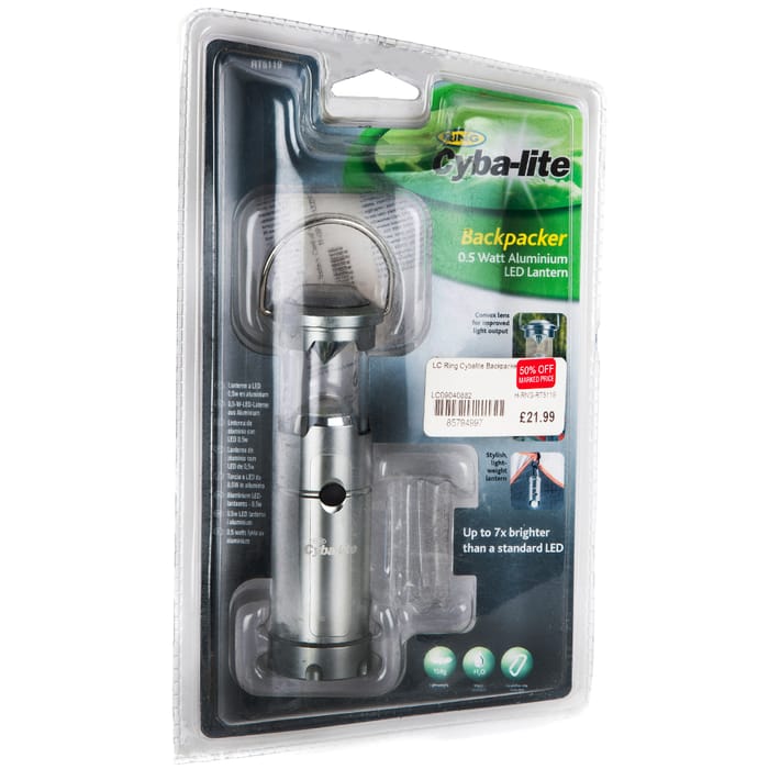 Linden Cresent Ring Cybalite Backpacker Lamp Packaging