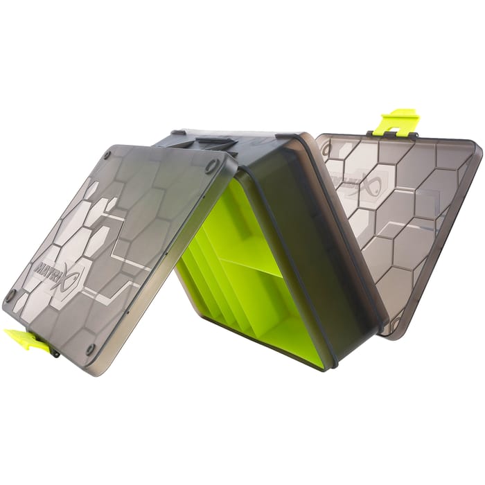 Matrix Double Sided Feeder & Tackle Box Open