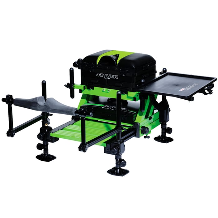 Maver S4 Z Frame Seat Box 3 Drawer Green