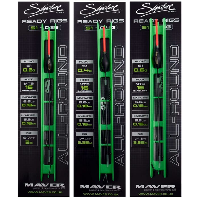 Maver Signature S1 All Round Pole Rig Sizes