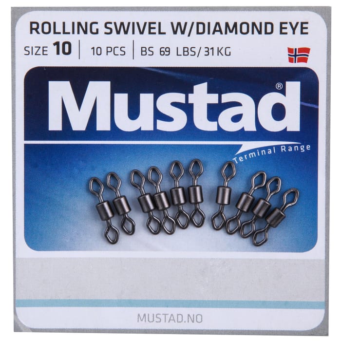 Mustad Rolling Swivel Diamond Eye