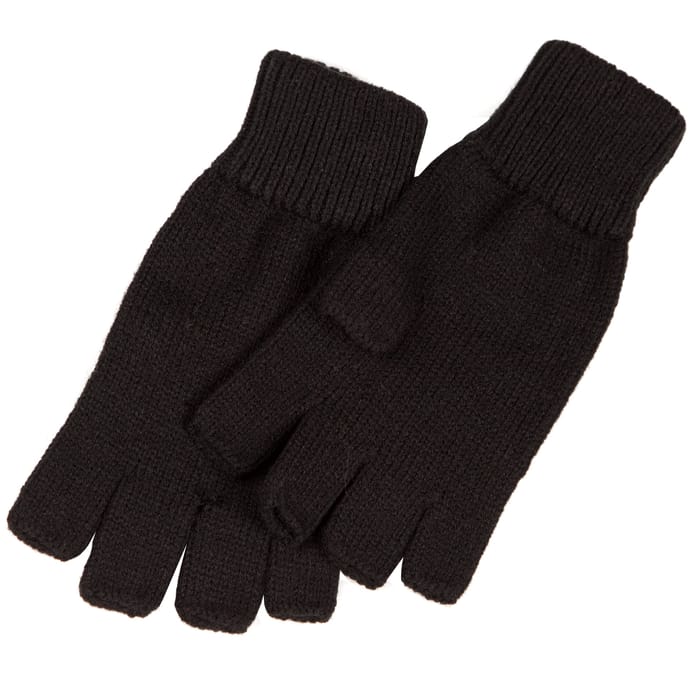 PP Fingerless Mittens Black
