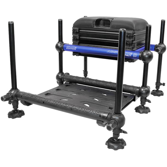 compact tackle seat box Back Storage Native Watercraft Built for the dedicated angler Preston Absolute Compact Blue Seat