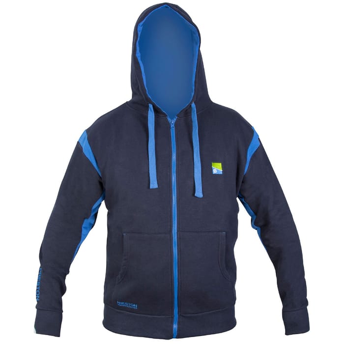 Preston Navy Zip Front Hoodie