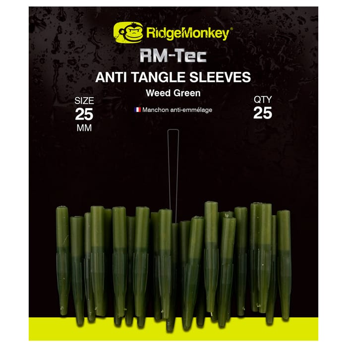 RidgeMonkey RM-Tec Anti Tangle Sleeves Weed Green Short