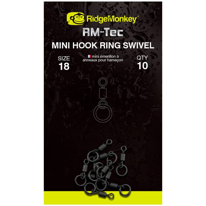 RidgeMonkey RM-Tec Mini Hook Ring Swivel