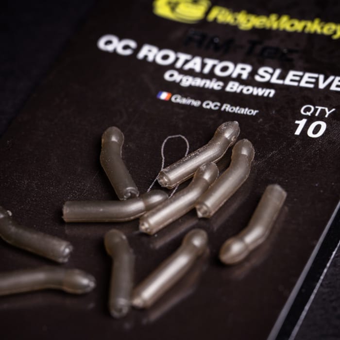 RidgeMonkey RM-Tec QC Rotator Sleeves Brown Close Up