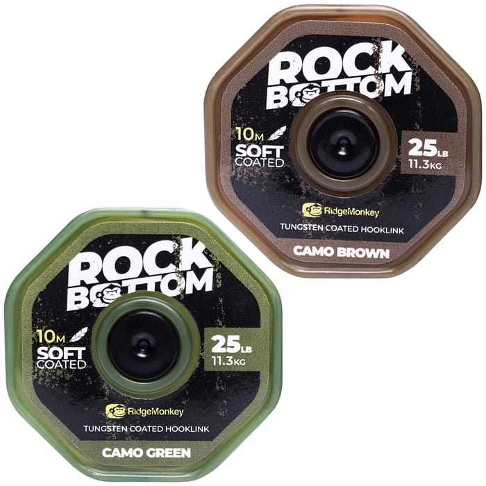 RidgeMonkey RM-Tec Rock Bottom Tungsten Coated Hooklink Soft