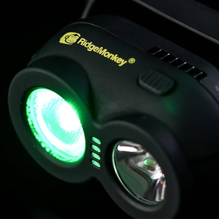 RidgeMonkey VRH150 USB Rechargeable Headtorch 1
