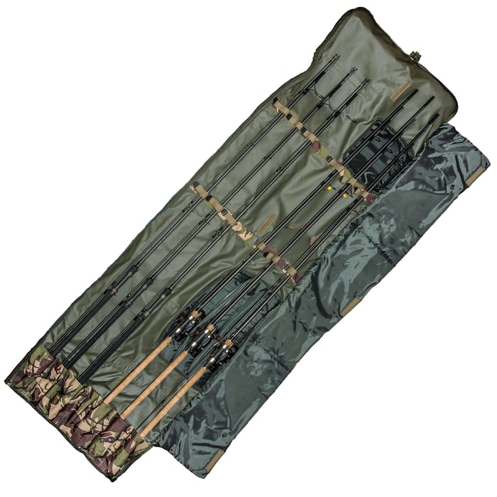 Saber DPM Camo 12ft 6 Rod Holdall Open