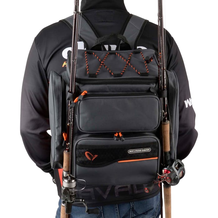 Savage Gear Specialist Fishing Rucksack In Use