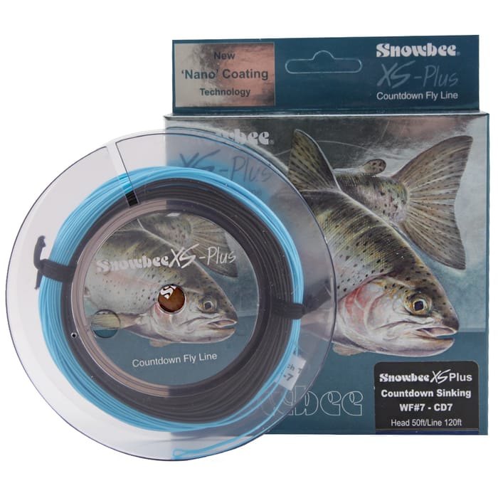 Snowbee XS Plus Countdown 7 Line Charcoal Deep Blue