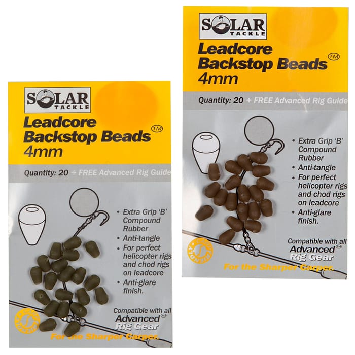 Solar Leadcore Backstop Beads 4mm