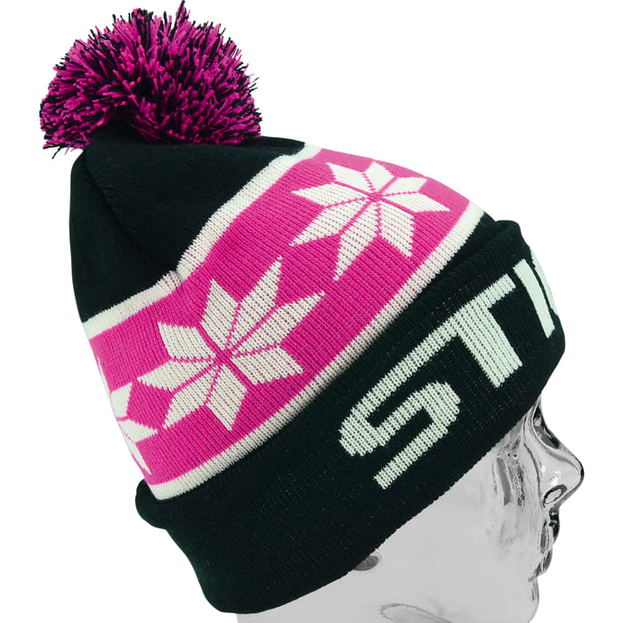 Sticky Baits Black Bobble Beanie Side