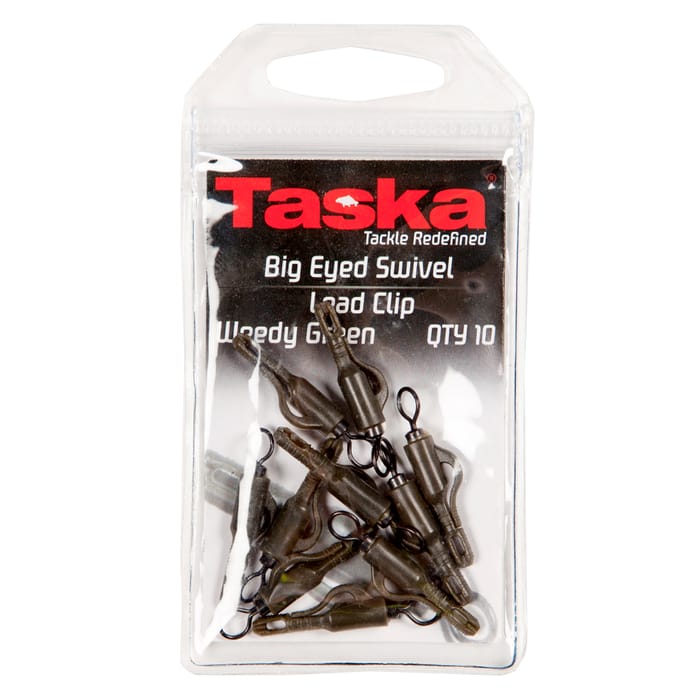 Taska Big Eyed Swivel Lead Clips Weedy Green