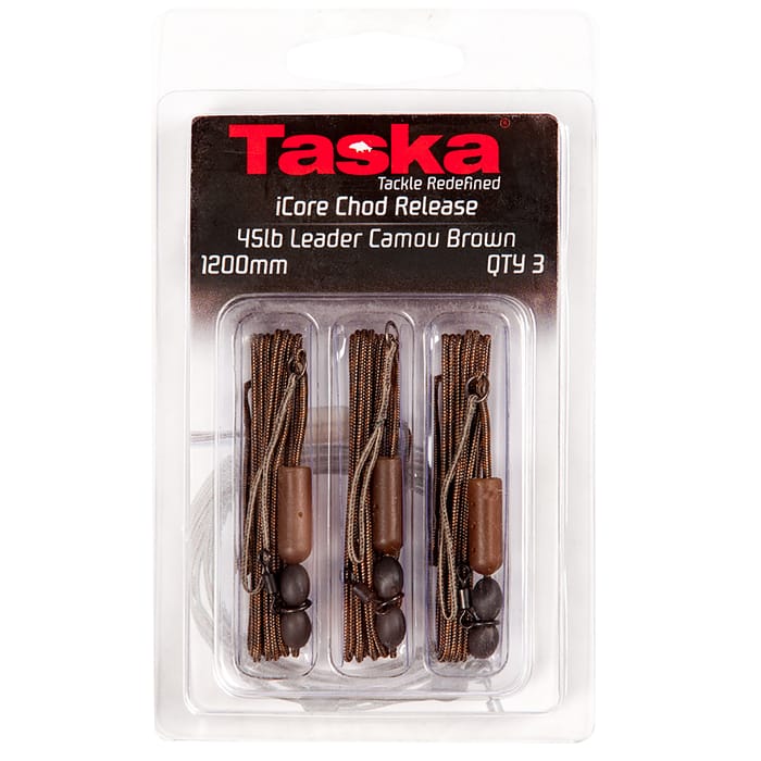 Taska iCore Chod Release 45lb Leaders Camo Brown