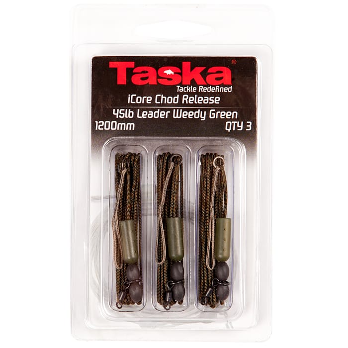 Taska iCore Chod Release 45lb Leaders Weedy Green