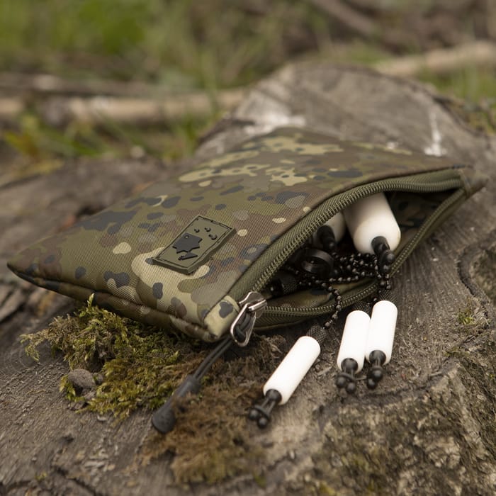 Thinking Anglers Camfleck Small Zip Fishing Pouch In Use