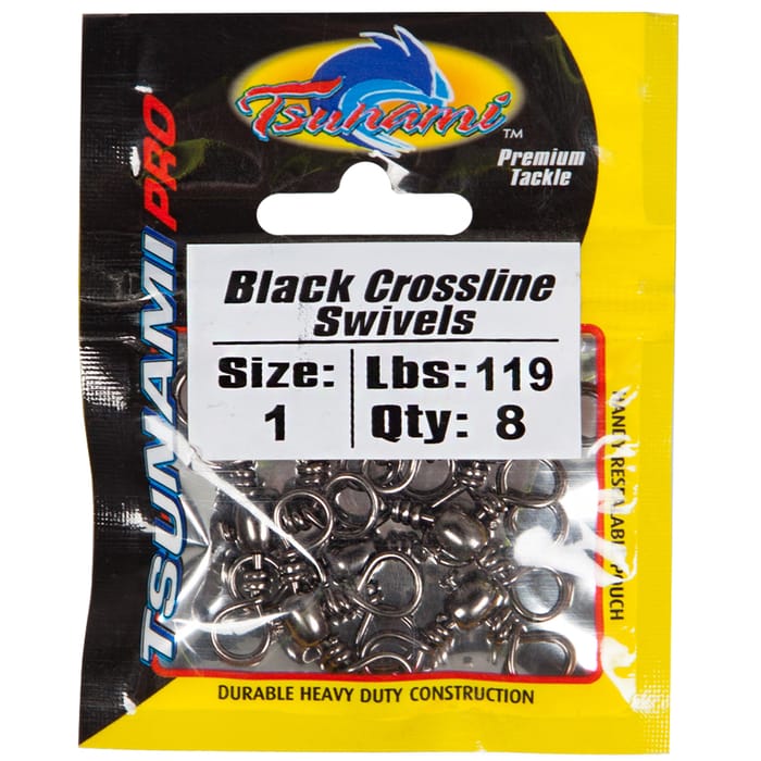 Tsunami Black Crossline Swivel