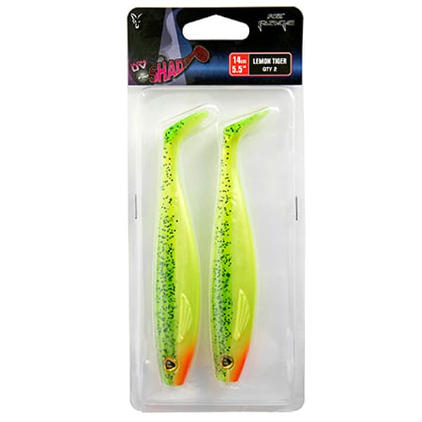Fox Rage Pro Shad Lures 14cm UV Lemontiger