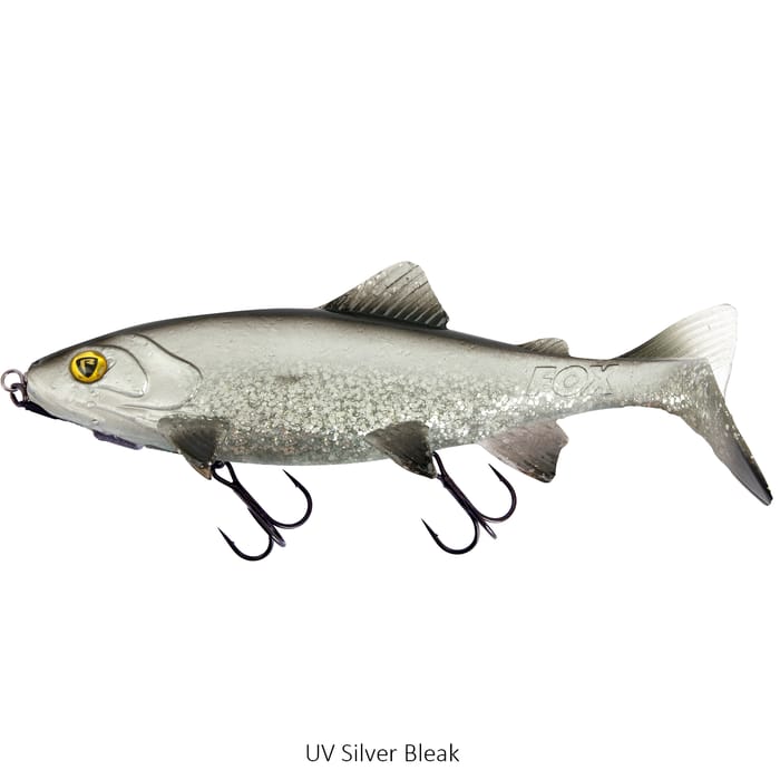Fox Rage Realistic Replicant Trout Lure Shallow 18cm UV Silver Bleak
