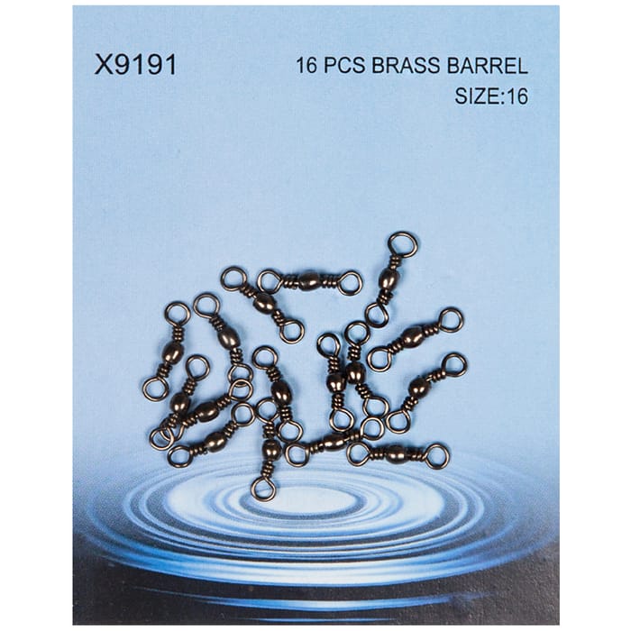 Waterline Black Brass Barrel Swivels