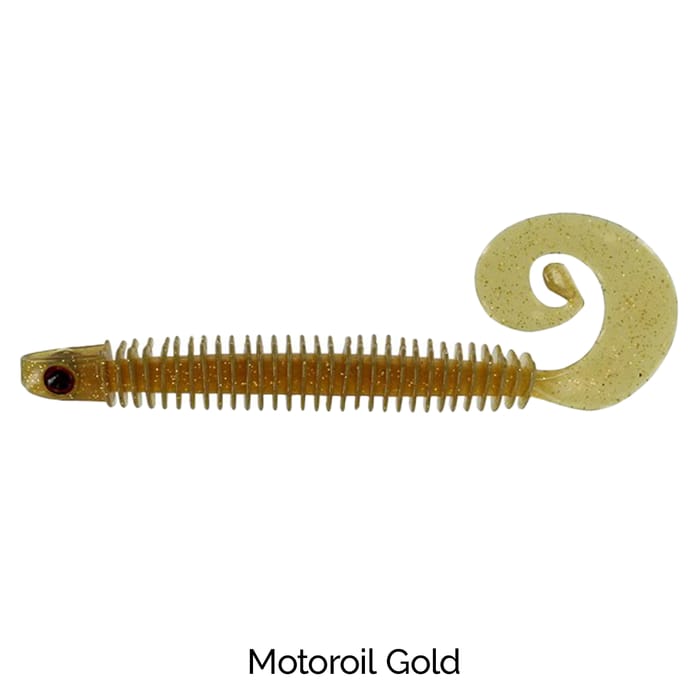 Westin Lures RingTeez CurlTail Lure 10cm Motoroil Gold
