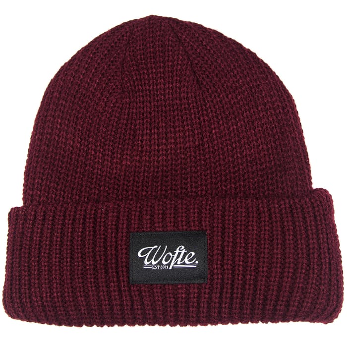 Wofte Maroon Heritage Beanie