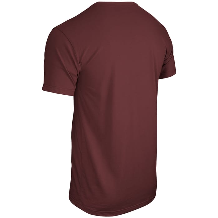 Wofte Staple Tshirt Maroon Back
