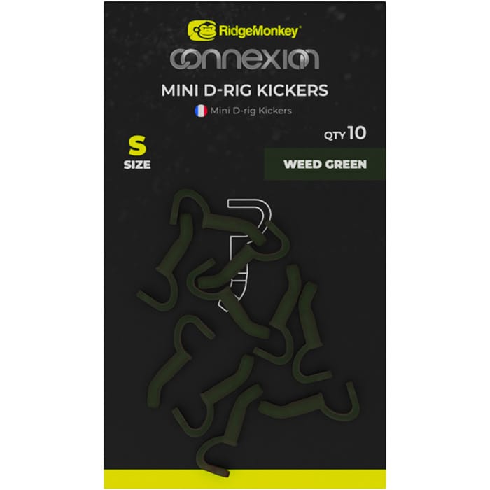 RidgeMonkey Connexion Mini D-Rig Kickers Small Weed Green