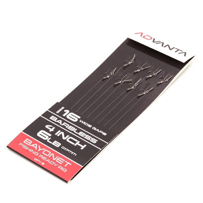 Advanta Bayonet Ready Tied Rigs 4 Inch - Pack of 8