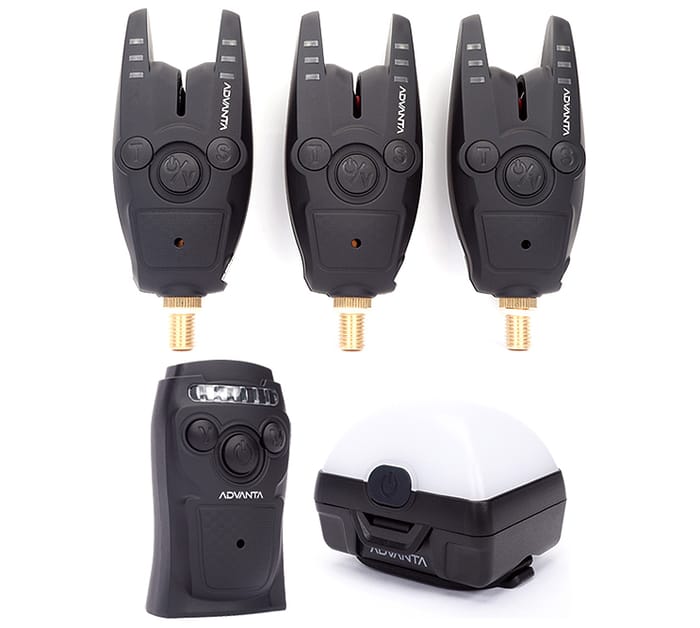 Advanta Bite Alarm & Receiver Set 3+1 Including Bivvy Light