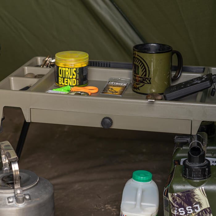 Advanta Discovery CX Bivvy Table In Use 3