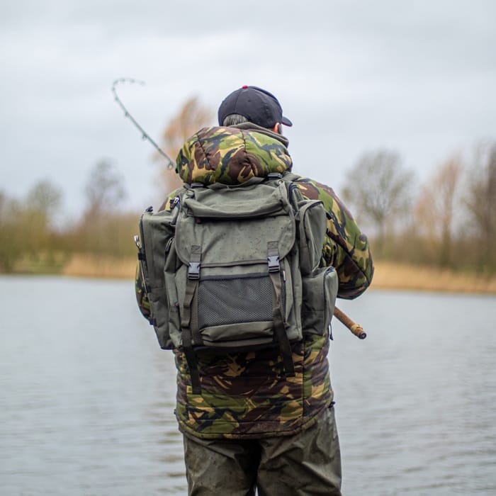 Advanta Endurance Fishing Rucksack 45L In Use 2