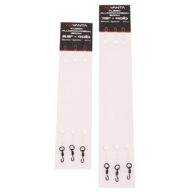 Advanta Fused Fluorocarbon Boom Ronnie / Spinner - Pack of 3